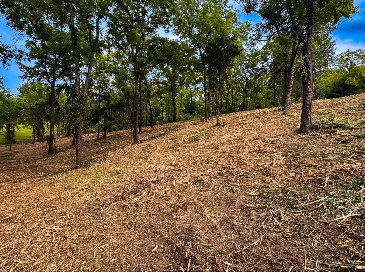 Cleared property after Brushworks forestry mulching