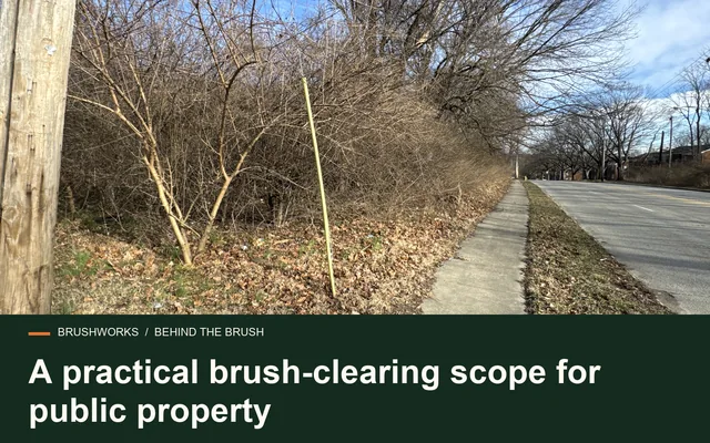 A practical brush-clearing scope for public property