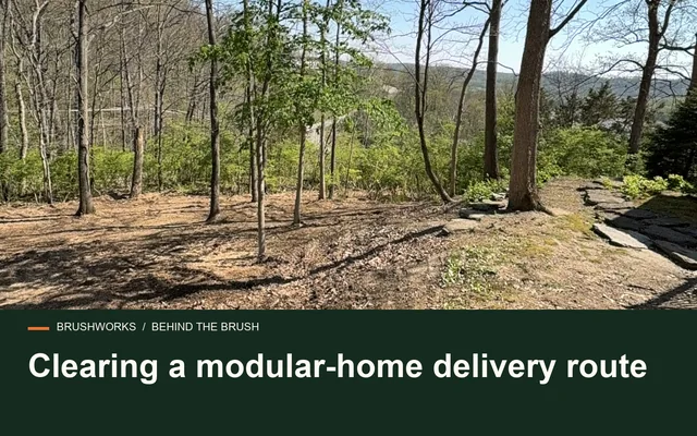 Clearing a modular-home delivery route