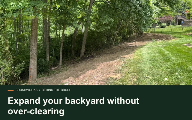 Expand your backyard without over-clearing