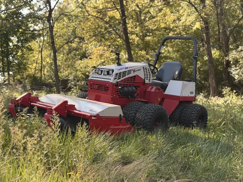 Heavy-duty brush hogging equipment clearing overgrown fields and pastures in Cincinnati, Ohio
